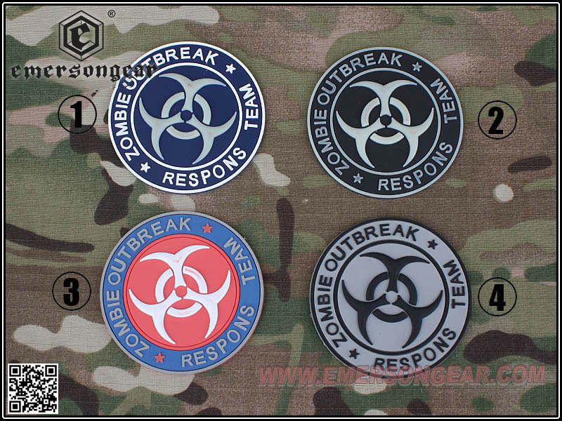 EmersonGear Zombie-Ausbruch PVC-Klettverschluss-Patch