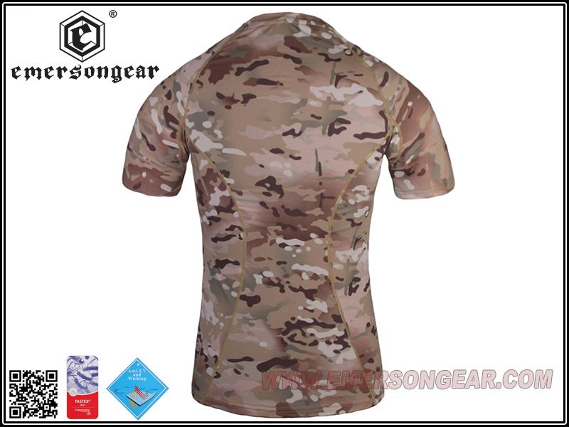 Emerson Skin Tight Base Layer Camo Laufshirts