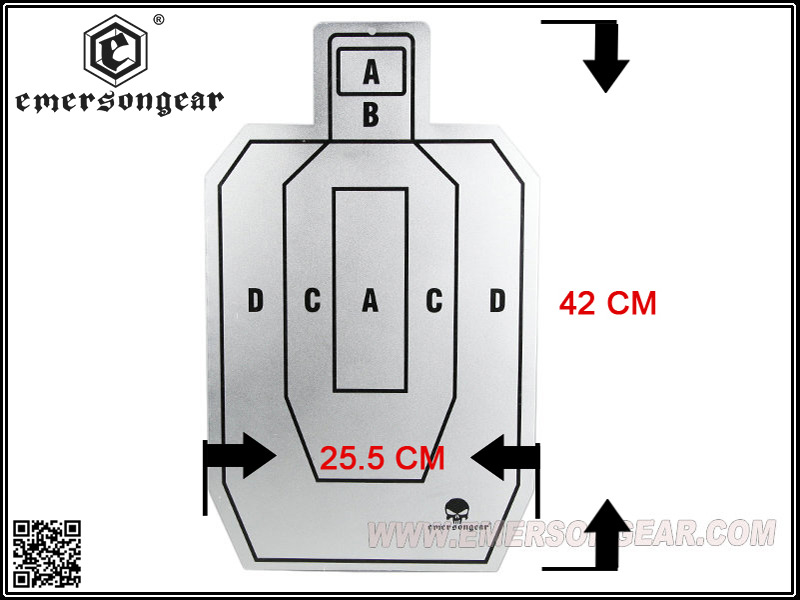 EmersonGear IDPA Aluminium-Schießziel