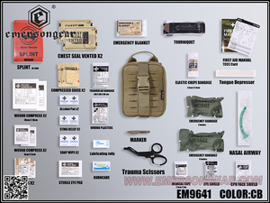 Emersongear Rettungspaket/Set im Militärstil (27 in 1)