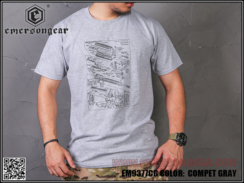 Emersongear Militärkultur-T-Shirt – TYP E