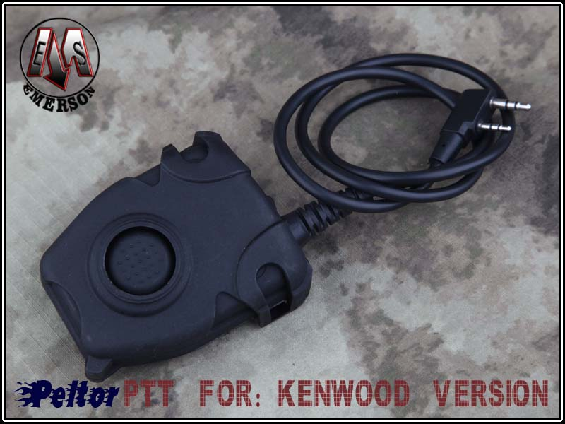 EmersonGear Peltor PTT Für: Kenwood-Version