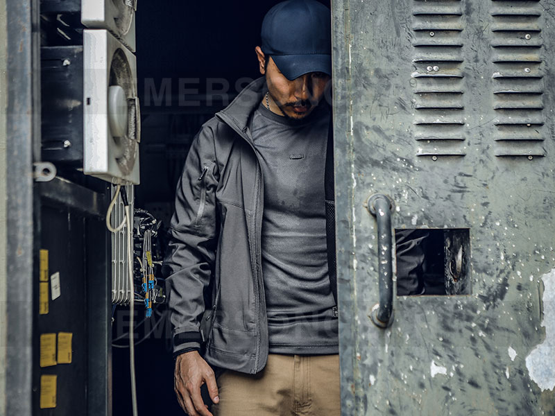 Emersongear winddichter Mantel, taktische Softshell-Jacke „Fog“