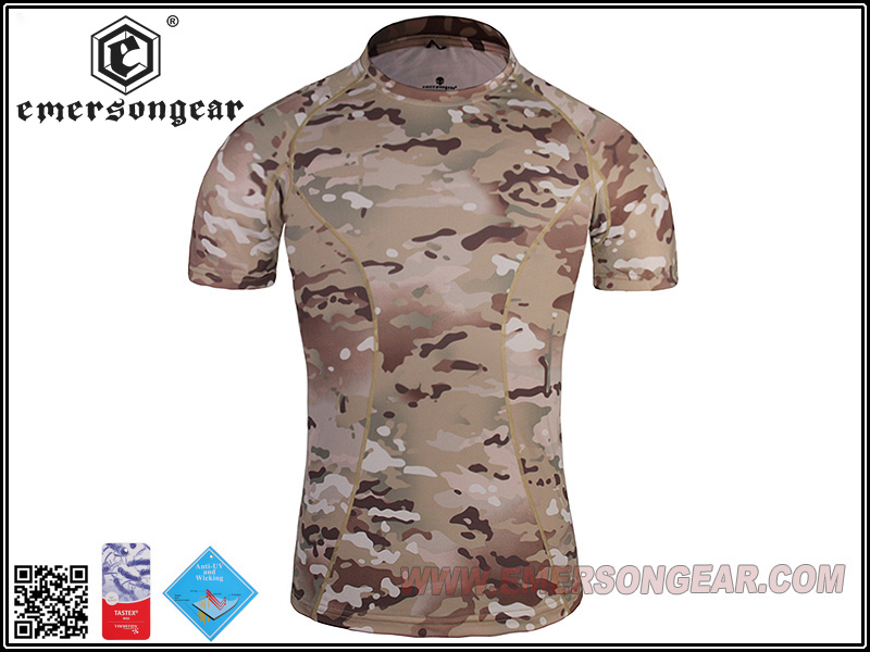 Emerson Skin Tight Base Layer Camo Laufshirts