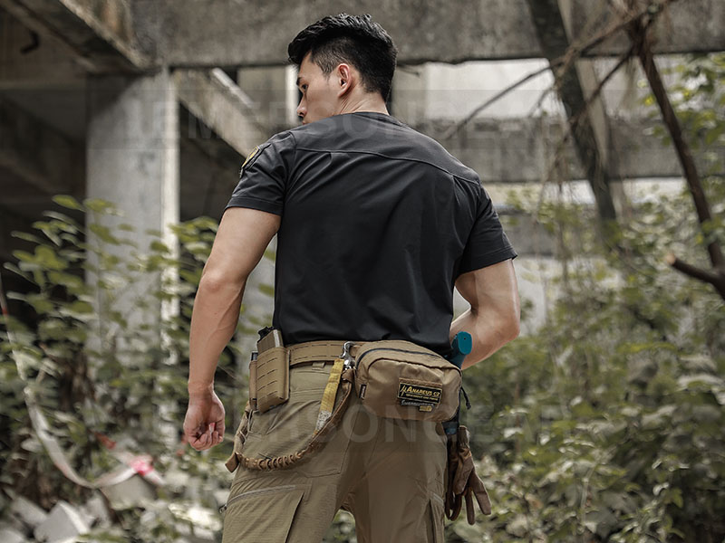 Emersongear Wandern Laufen Feuchtigkeitsableitende Kleidung Funktionelles Rundhals-Poloshirt „Rock Sparrow“